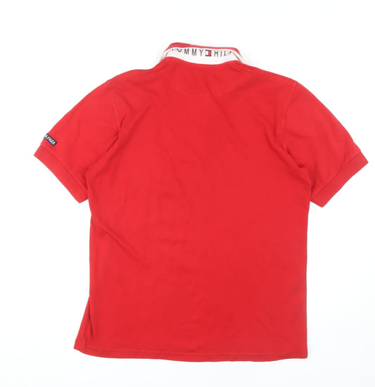 Tommy Hilfiger Men's Red XL Polo Shirt