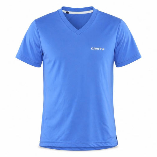 Craft Men's Blue XS Basic V-Neck T-Shirt Activewear