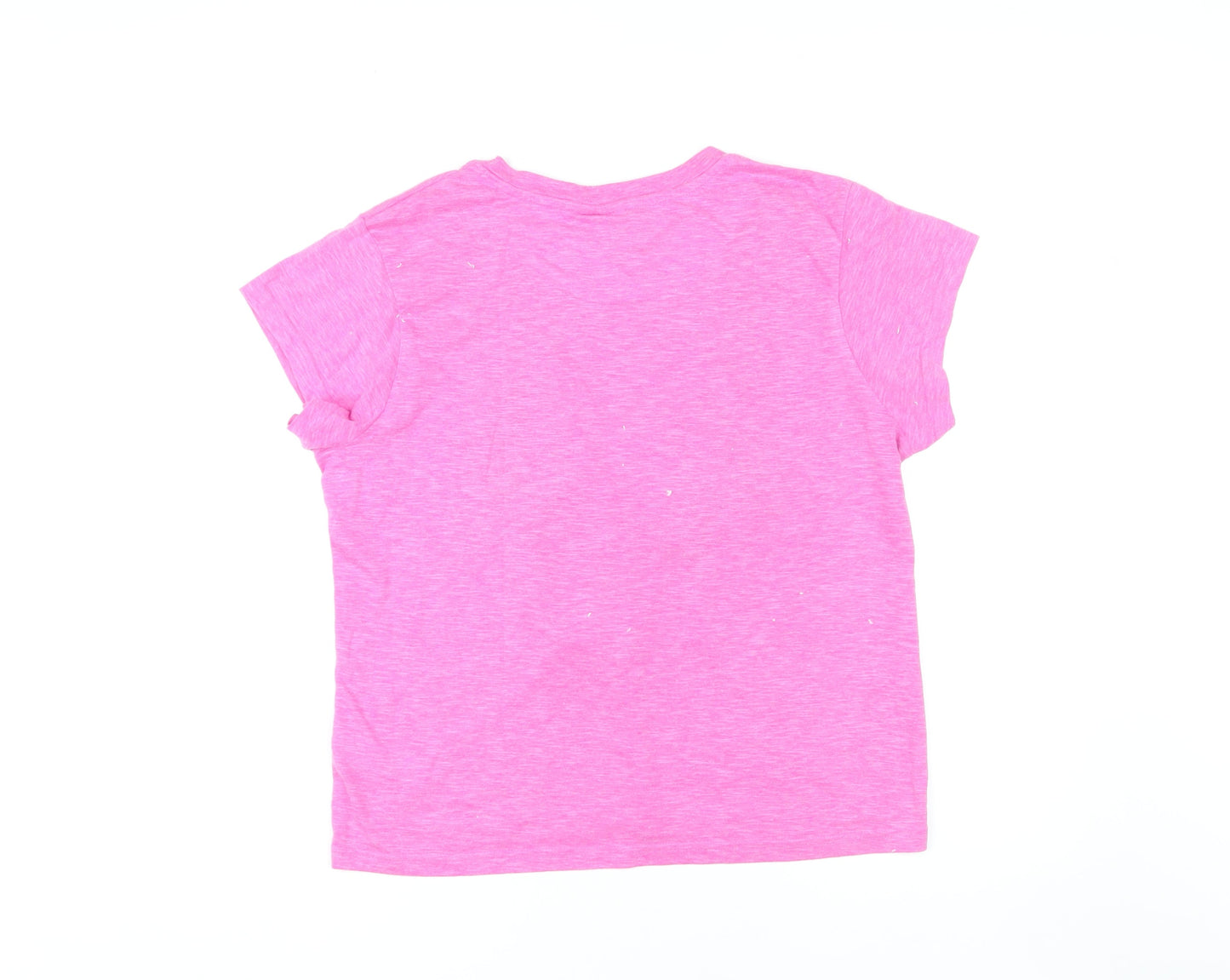 Disney Women's Pink Minnie Mouse Crew Neck T-Shirt Size 14-16