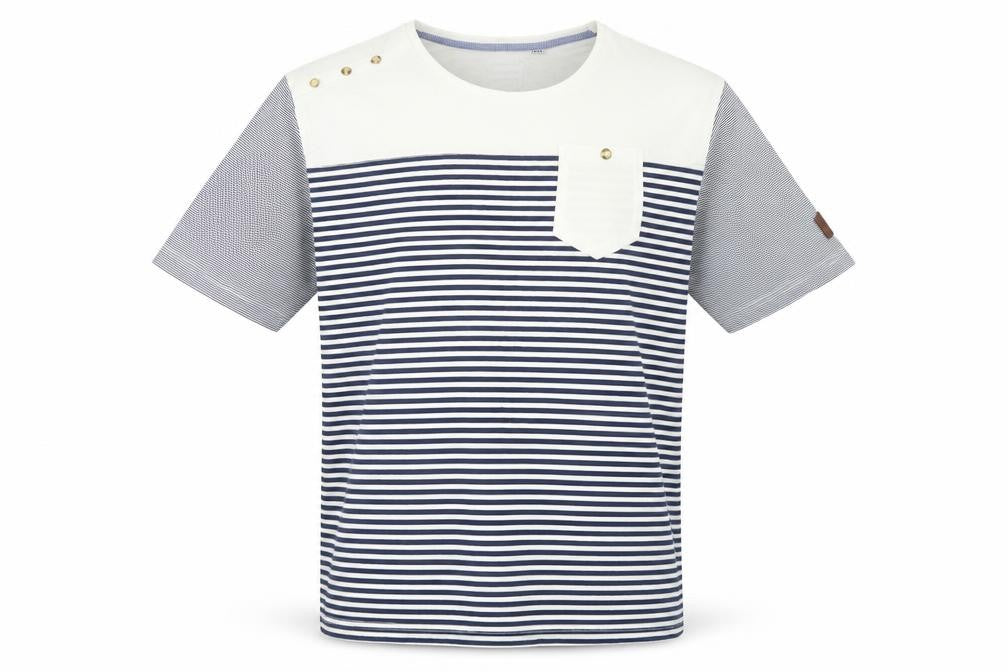 Smith & Jones Men's Multicoloured 2XL Striped T-Shirt