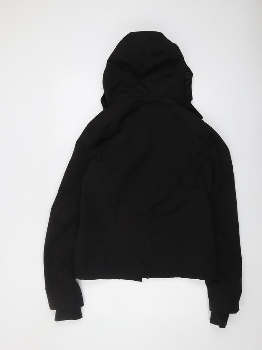 Superdry Women's Black Basic Hooded Jacket Size 12