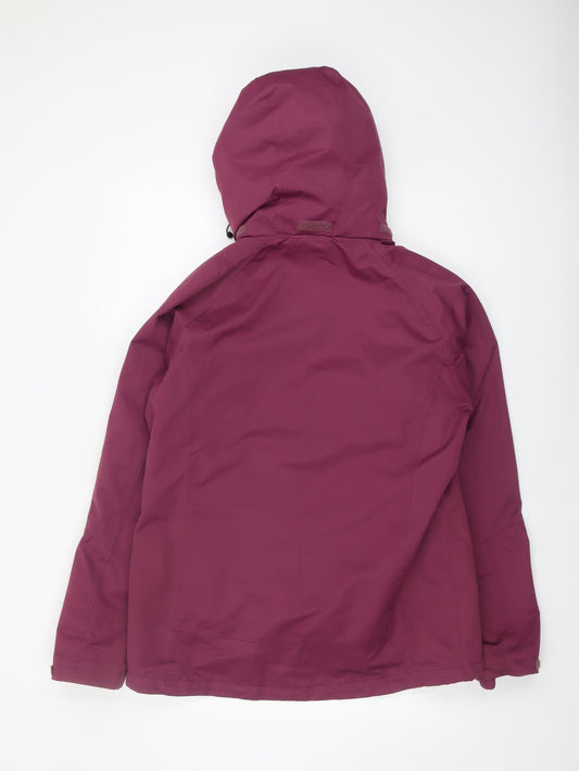Hi Gear Women's Purple Parka Jacket Size 14 Hooded Zip