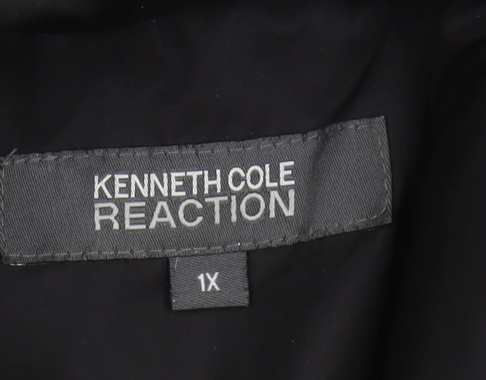 Kenneth Cole Reaction Women's Black Plus Puffer Coat