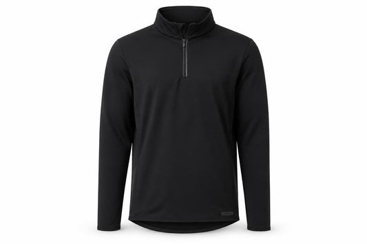 Decathlon Men's Black Pullover High Neck Sports Top