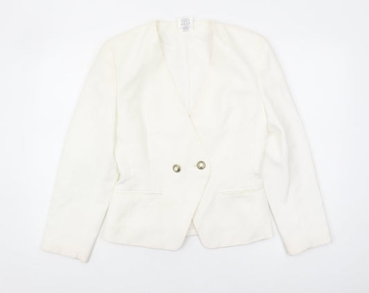 Alexon Women's Ivory Blazer, Size 10, Double Breasted Formal