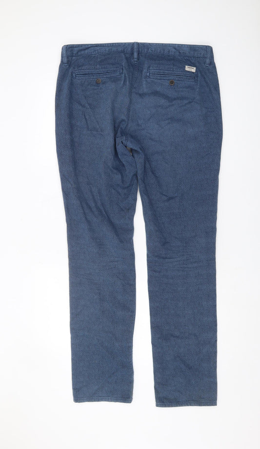 Timberland Men's Blue Trousers Size 36 Geometric
