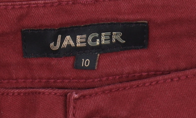 Jaeger Women's Red Straight Jeans Size 10 Slim Fit