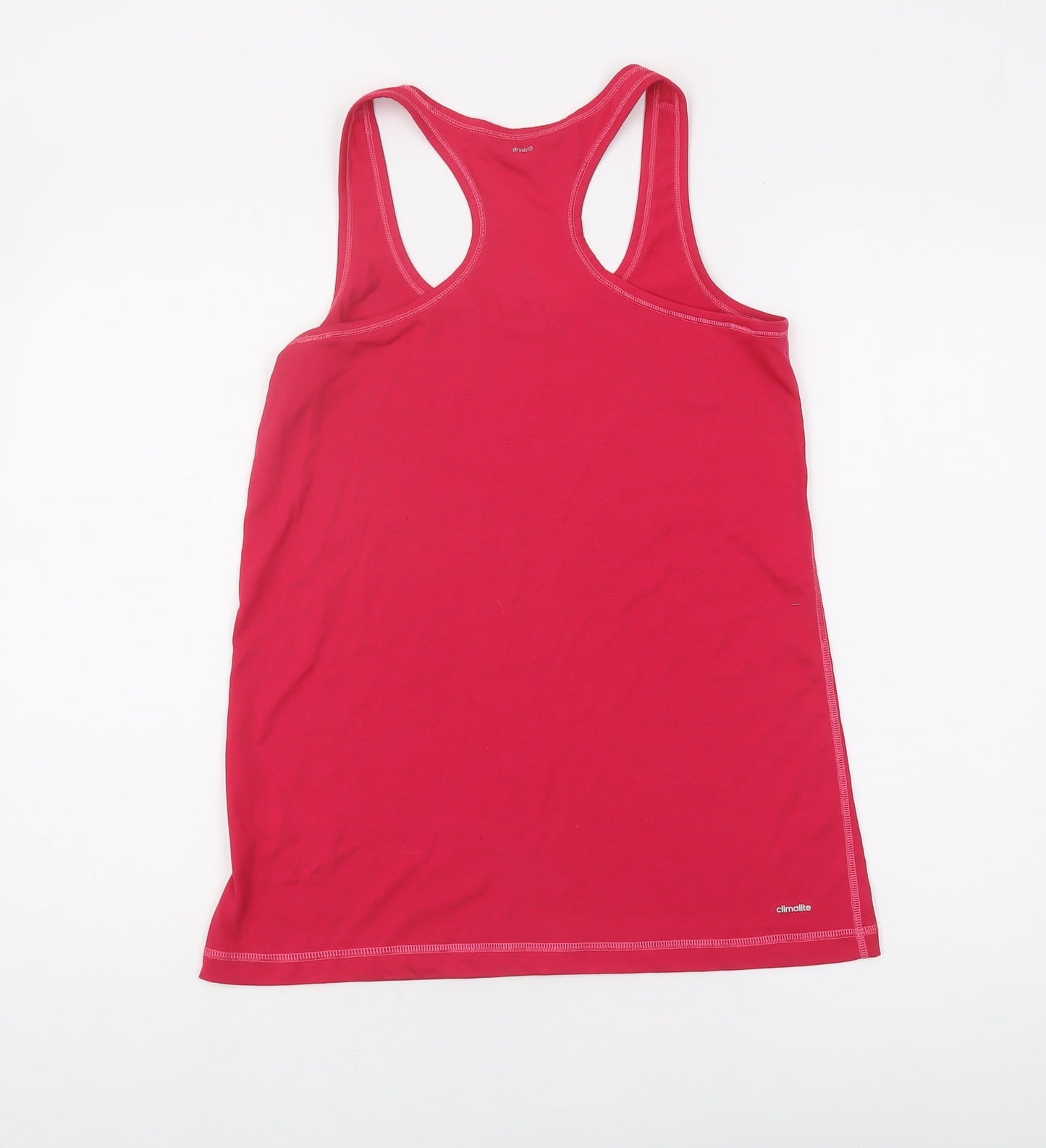 Adidas Women's Pink Racerback Tank Top, Size S