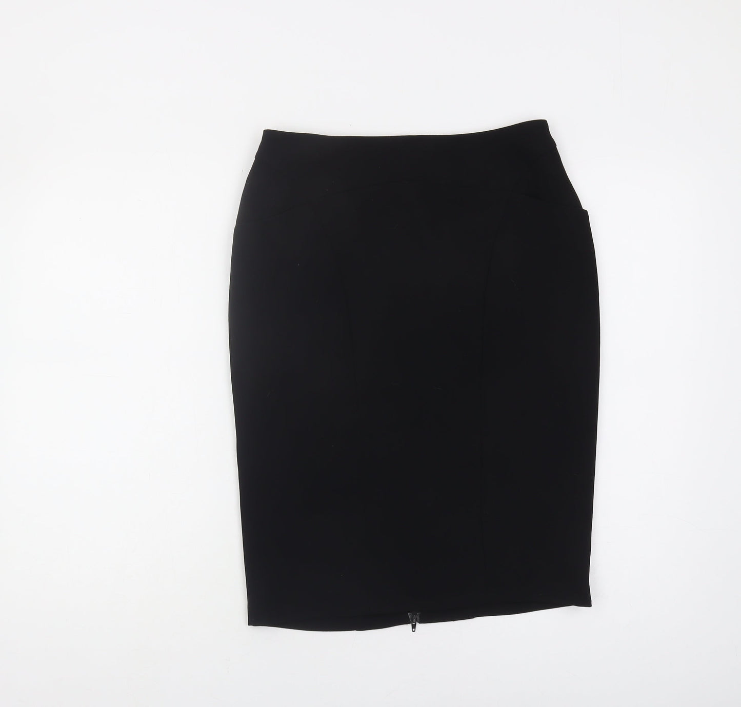 Planet Women's Black Pencil Skirt, Size 6, Zip Closure