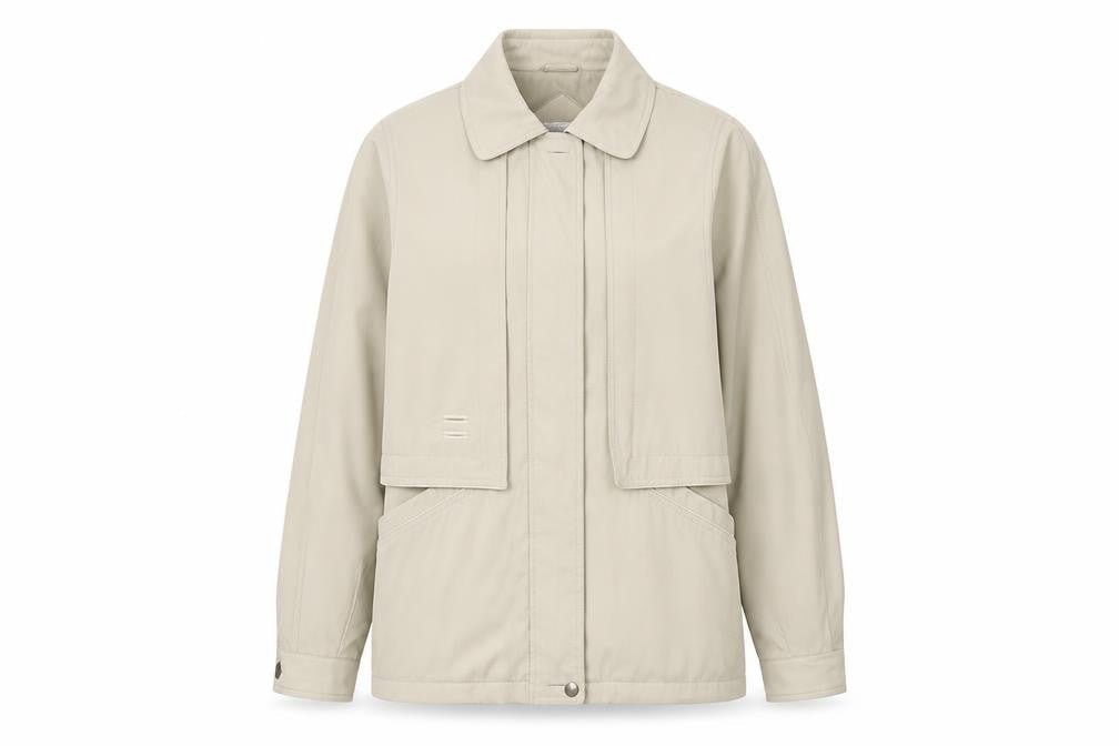 Bertekex Women's Beige Mid-Length Jacket 10-12