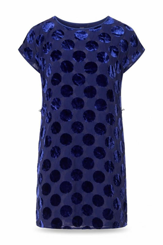 Boden Women's Blue Polka Dot Dress Size 10