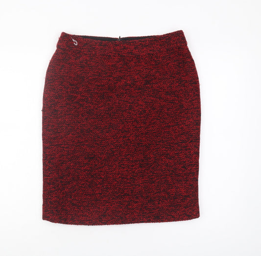 Garnet Hill Women's Red Pencil Skirt Size 8