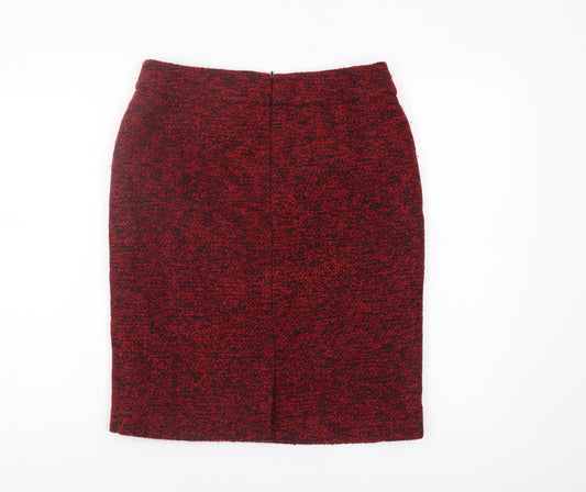 Garnet Hill Women's Red Pencil Skirt Size 8