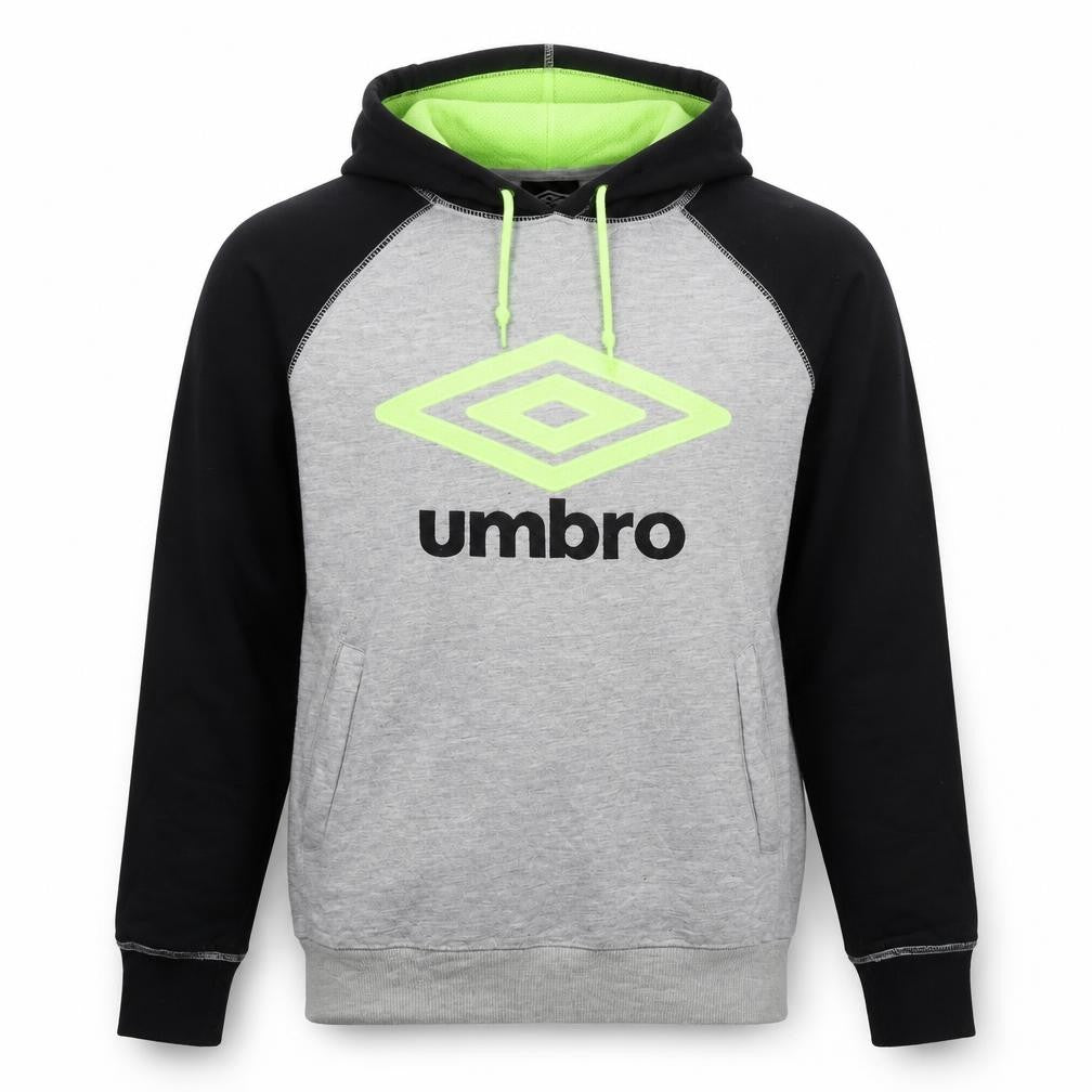 Mens UK S Regular Umbro Grey Pullover Hoodie