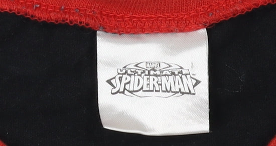 Marvel Boys Spider-Man Long Sleeve T-Shirt, 9-10 Years, Black & Blue