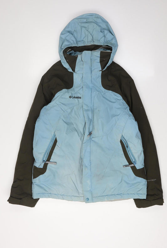 Columbia Girls Puffer Jacket Blue Green 14-15 Years Winter