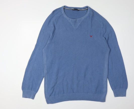 Crew Clothing Company Men's Blue V-Neck Pullover 2XL