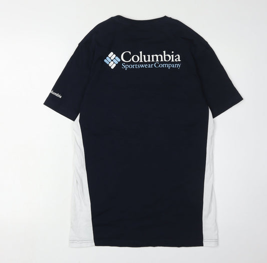 Columbia Men's Small Colourblock T-Shirt, Black/Blue/White