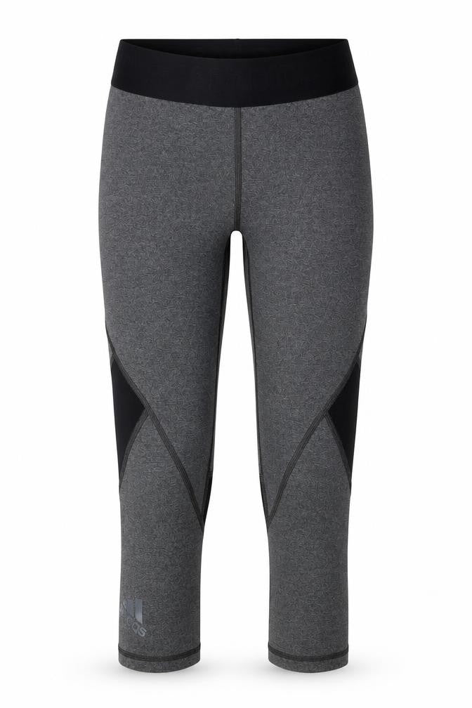 Adidas Women's Grey Cropped Leggings S - Athleisure Style