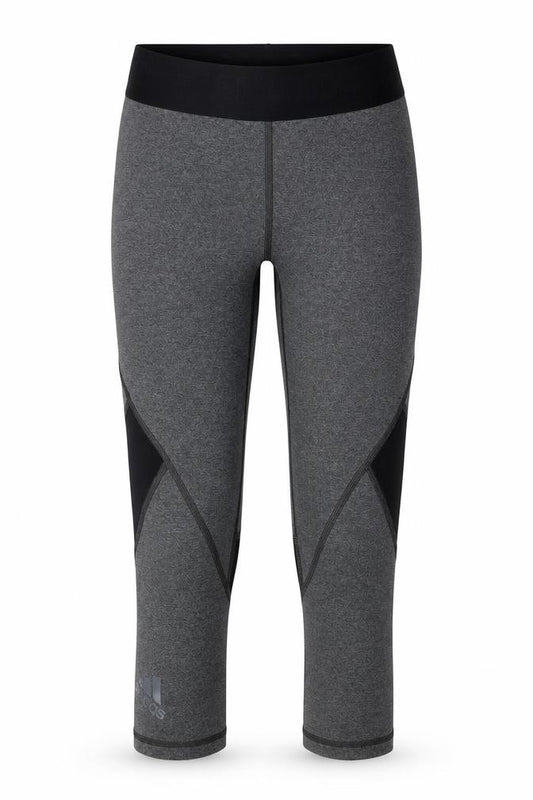 Adidas Women's Grey Cropped Leggings S - Athleisure Style