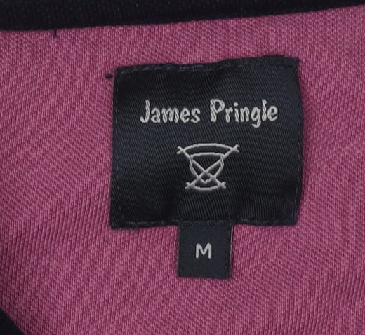 James Pringle Men's Purple Polo Shirt Size M