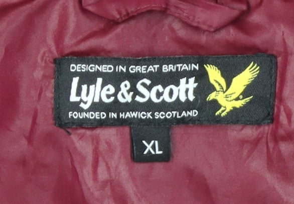 Lyle & Scott Men's Red Windbreaker Jacket XL