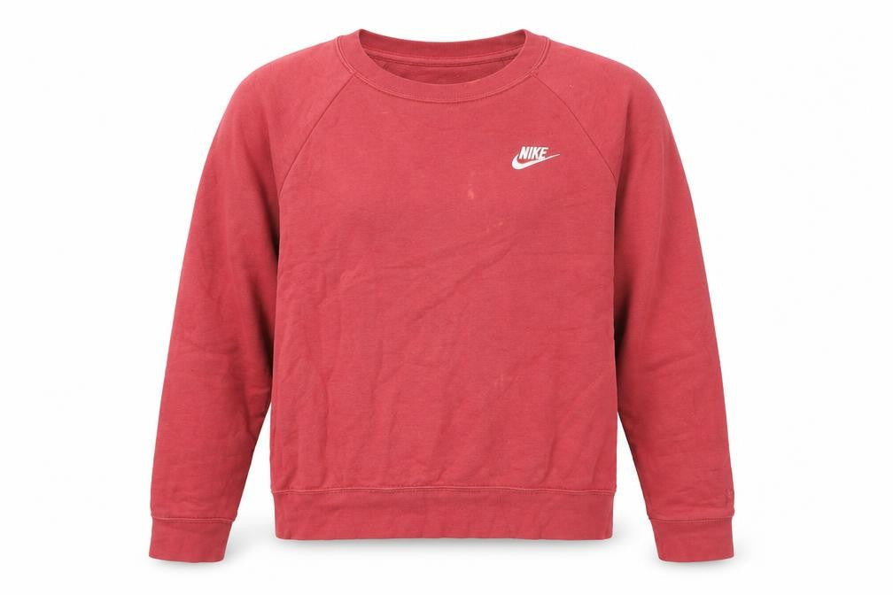 Unisex Adults UK M Regular Nike Red Pullover Sweatshirt