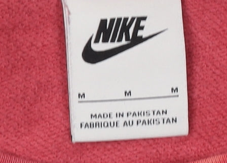 Nike Red Unisex Sweatshirt, M, Casual Logo Sportswear