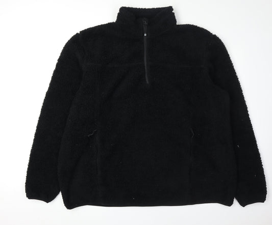 Mountain Warehouse Unisex Black 3XL Fleece Sweatshirt