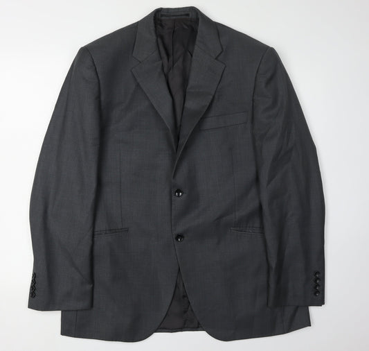 Howick Men’s Grey Blazer, Size 42R, Classic Fit