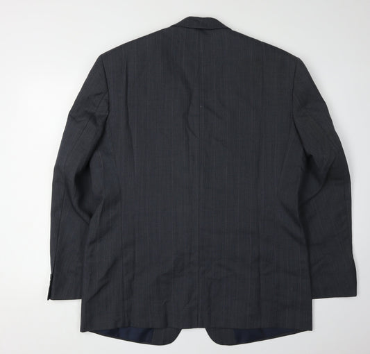 C&A Men's Black Suit Jacket, Medium, Classic Fit