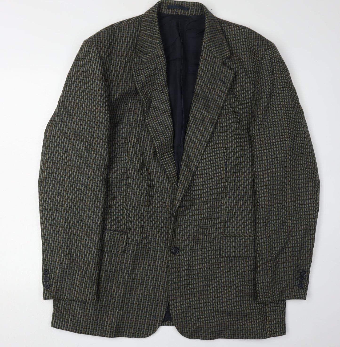 Horne Brothers Men's Green Check Blazer, 42 Long