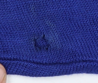 Oasis Women's Blue L Wrap Viscose Jumper