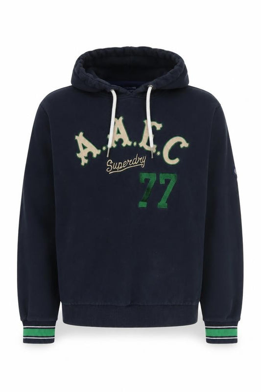 Mens UK M Regular Superdry Black Pullover Hoodie