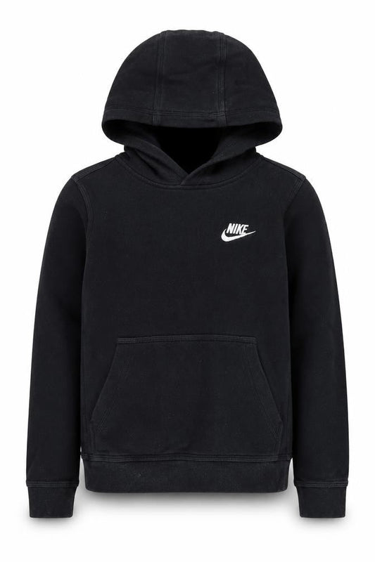 Nike Boys Black Hoodie Size S Pullover Casual Logo