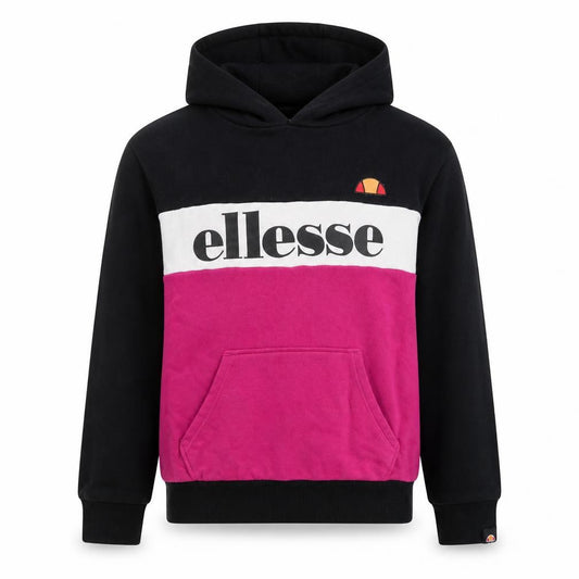 Ellesse Girls' Black Multicoloured Pullover Hoodie 13-14 Y