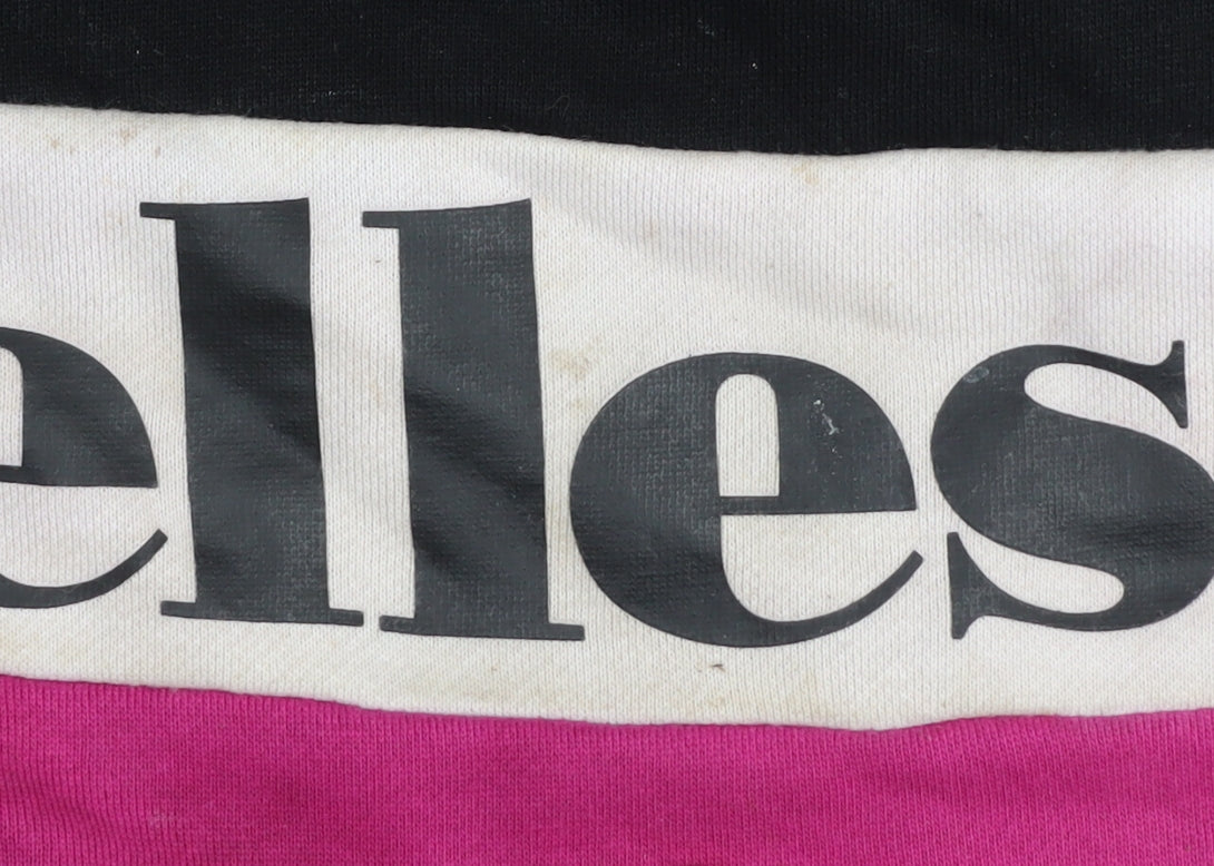 Ellesse Girls' Black Multicoloured Pullover Hoodie 13-14 Y