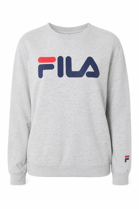 Unisex Adults UK S Regular FILA Grey Pullover Sweatshirt