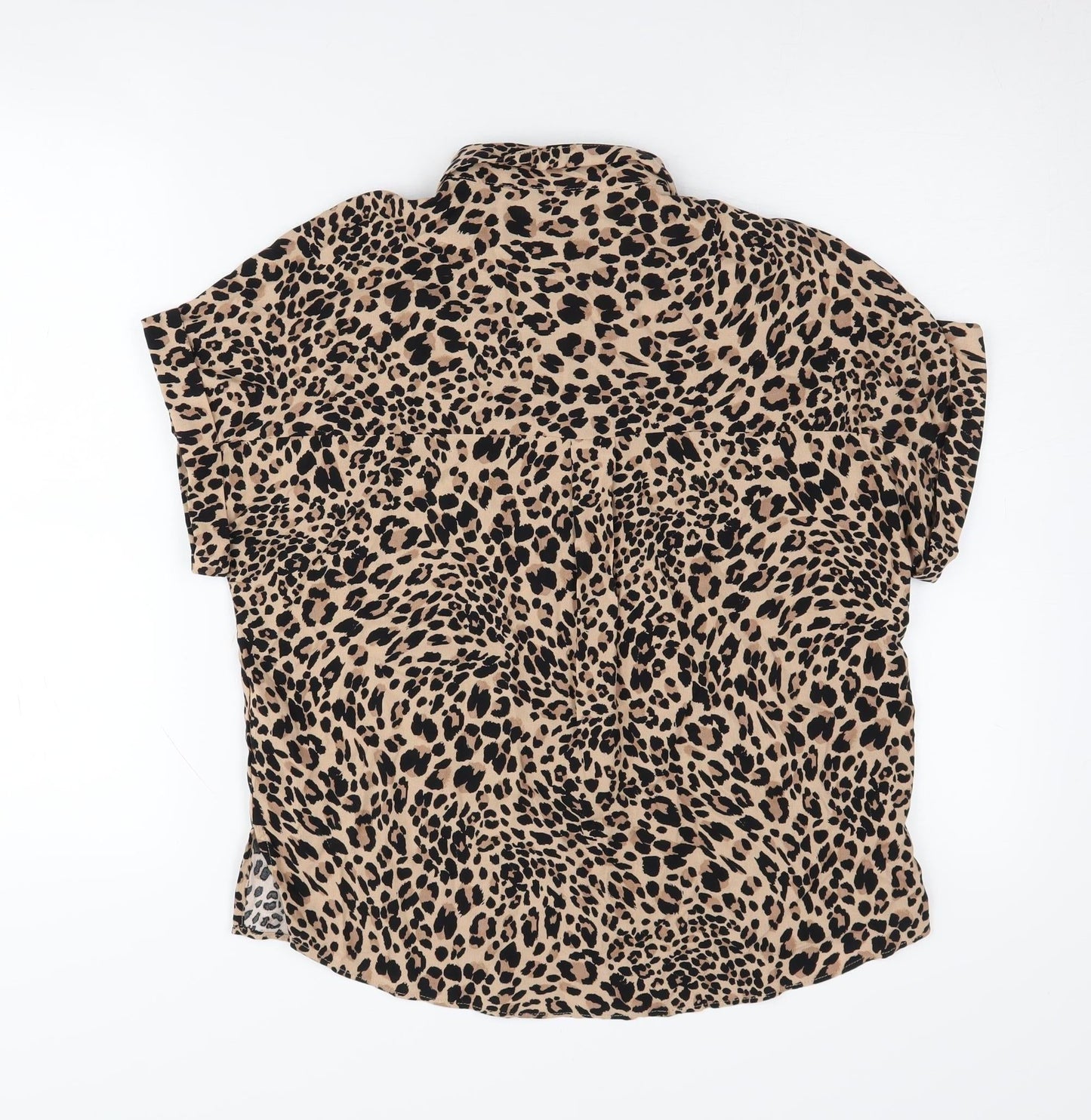 New Look Women's Multicoloured Animal Print Blouse Size 6