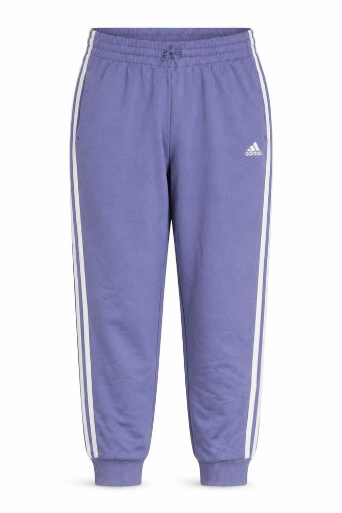 Adidas Women's Blue Joggers M Elastic Waist Side Stripe