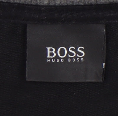 Hugo Boss Men's Black Logo Pullover Sweatshirt Size M