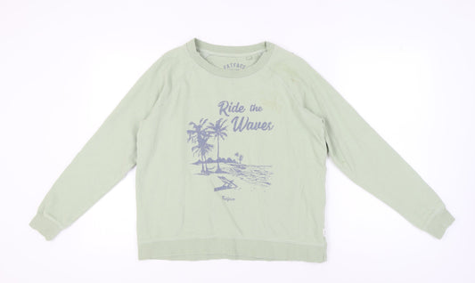 FatFace Women's Green Pullover Sweatshirt - Size 12