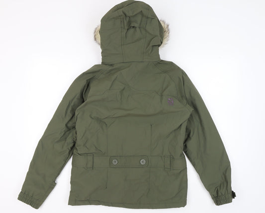 Animal Women's Green Parka Coat Size 10