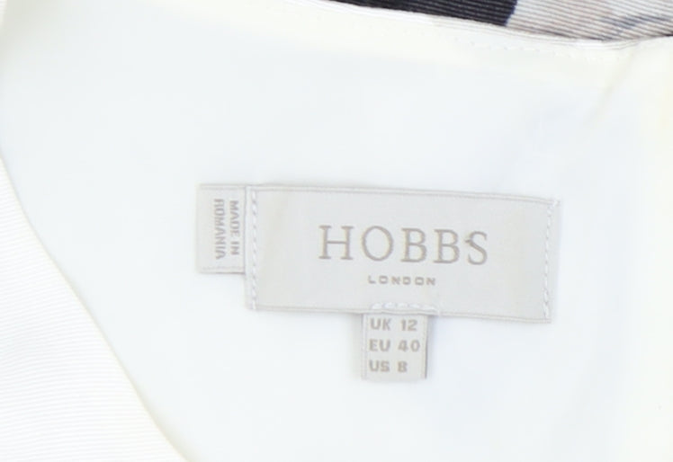Hobbs Women's Black & White Floral Sheath Dress, Size 12