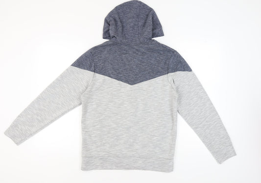 Jack & Jones Men's Grey Full Zip Hoodie - Size M