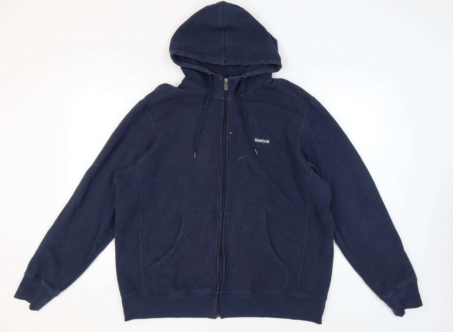 Reebok Men's Blue Full Zip Hoodie 2XL