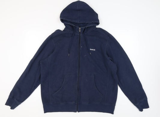 Reebok Men's Blue Full Zip Hoodie 2XL