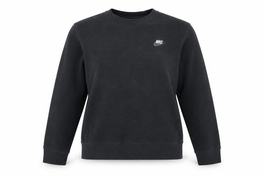 Unisex Adults UK S Regular Nike Black Pullover Sweatshirt