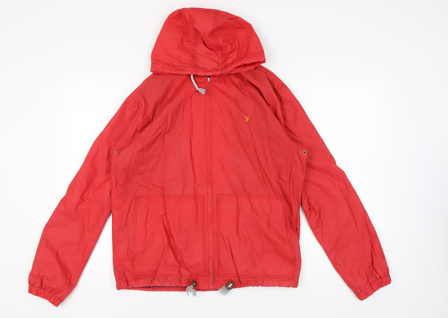 Farah Men's Red Windbreaker Jacket M