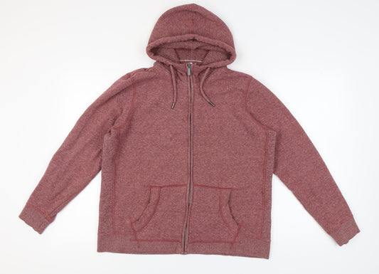 FatFace Men's Red Full Zip Hoodie L